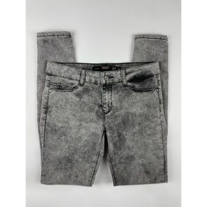 Zara Trafaluc Gray Paisley Print Skinny Jeans